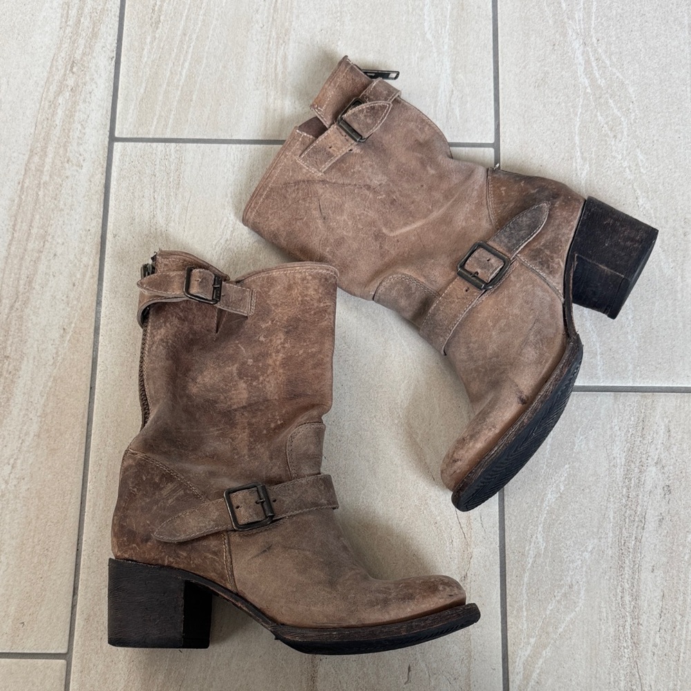 Freebird by Steven BLDR Boulder Engineer Boots Distressed Brown Size 7